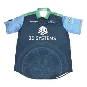 Simpson 1/4 Zip Zip Racing Shirt Men Size XL Ford 3D Systems Made in USA